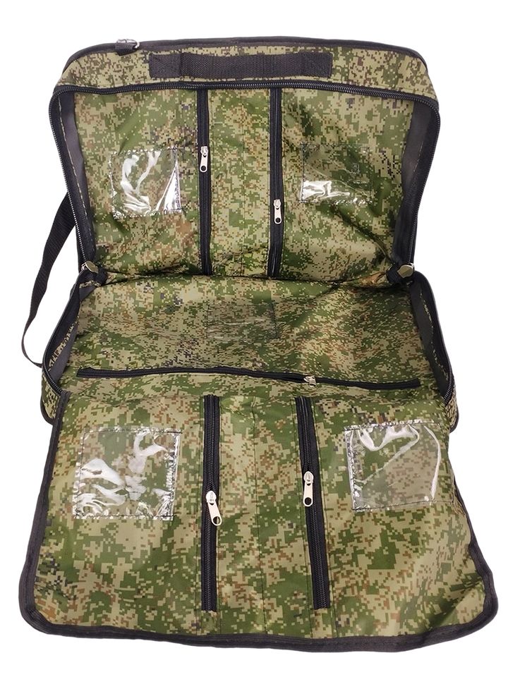 Сумка-несессер 6 карманов (зеленая цифра) (3 к ц)