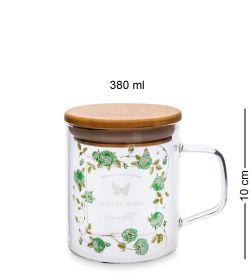 GS- 47/3 Кружка с крышкой «Розовый сад» 380мл