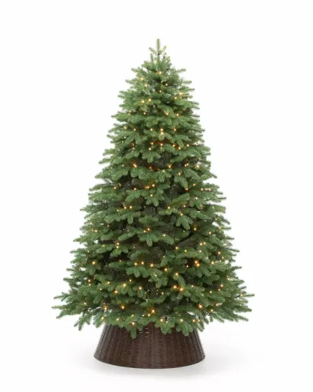 Искусственная елка Парижанка 300 см., 1030 теплых белых LED ламп, литая хвоя+ПВХ, ЕлкиТорг (138300)