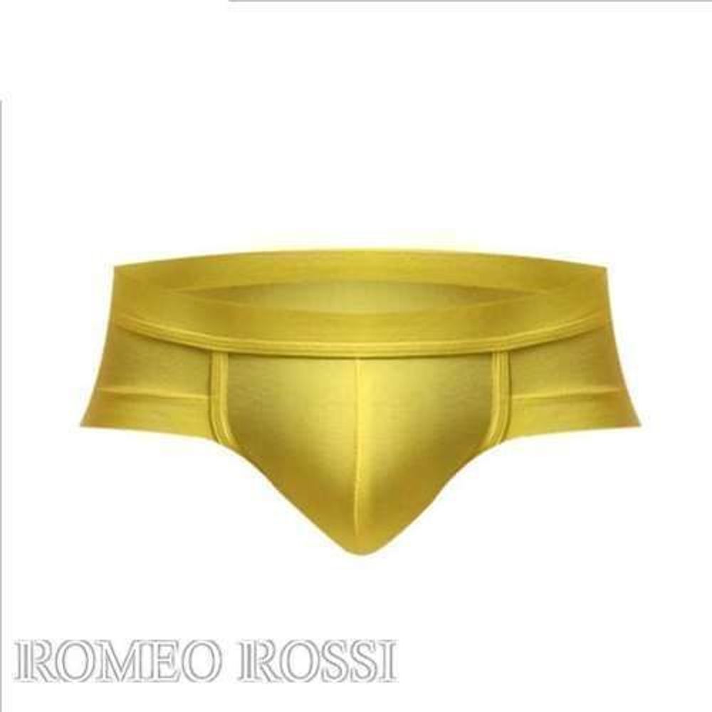 Мужские трусы брифы желтые Romeo Rossi RR2007-13