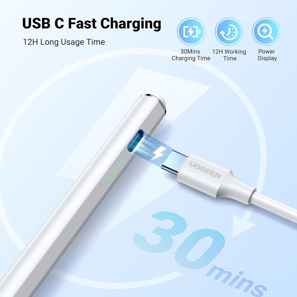 Активный стилус для Apple iPad, UGREEN 90915