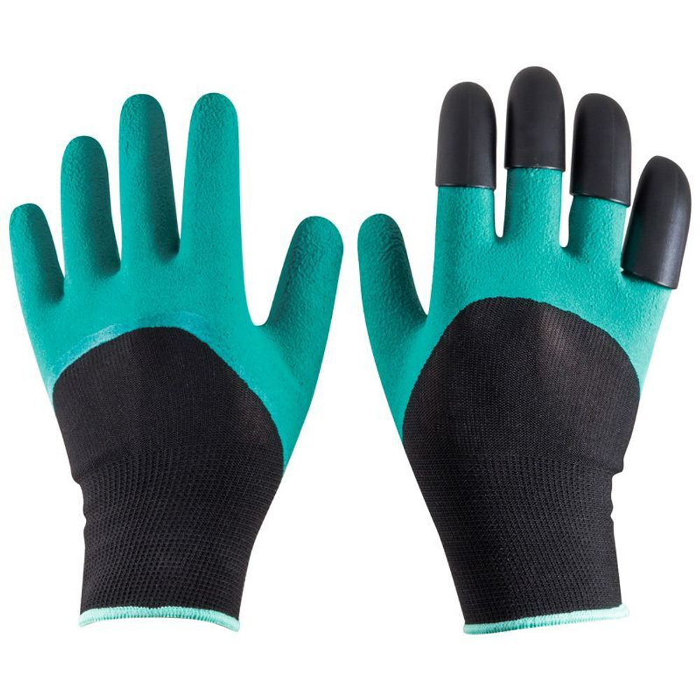 Перчатки садовые с пластиковыми когтями GG-4, размер 9 (L) 003656-SK