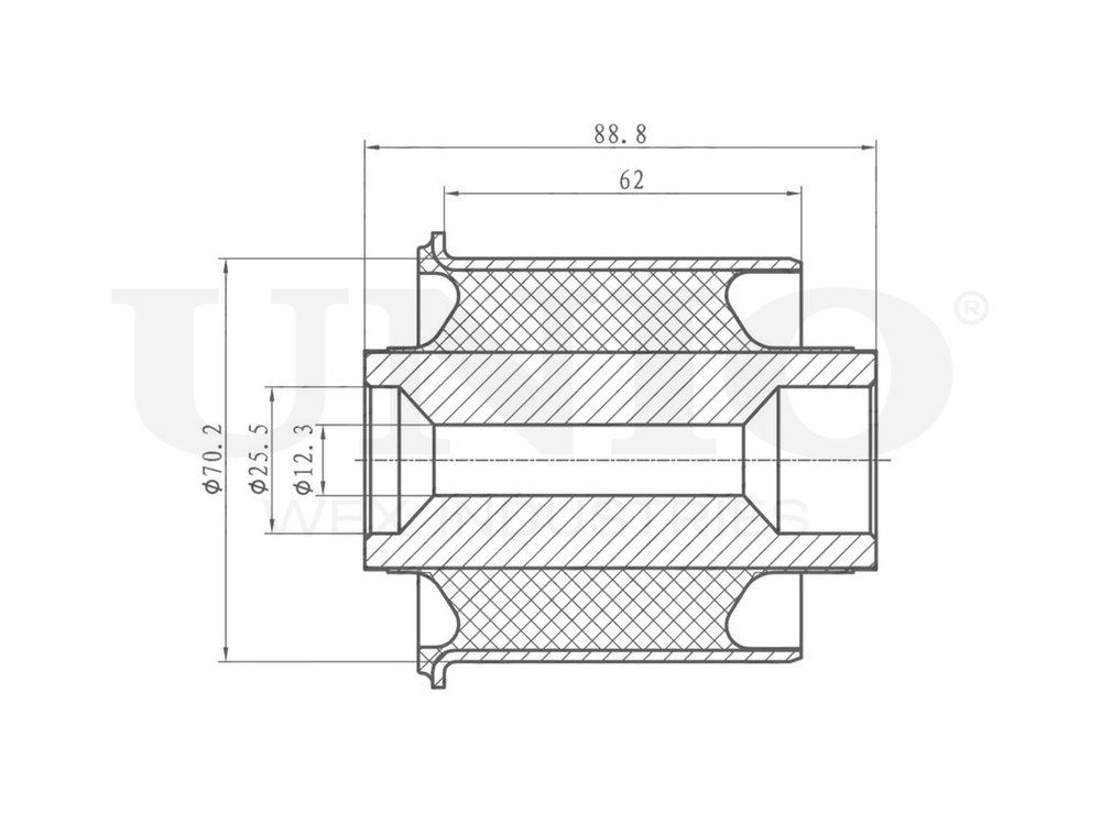 Сайлентблок задней балки UNIO RMP-20241