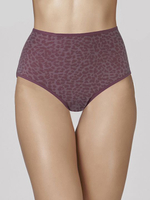 Высокие трусики-слипы из микрофибры с леопардовыми пятнышками (Размер: XXL) (Цвет: бежевый)