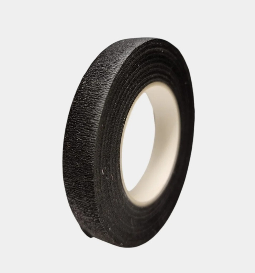 Тейп лента флористическая Чёрная 12мм, 27м