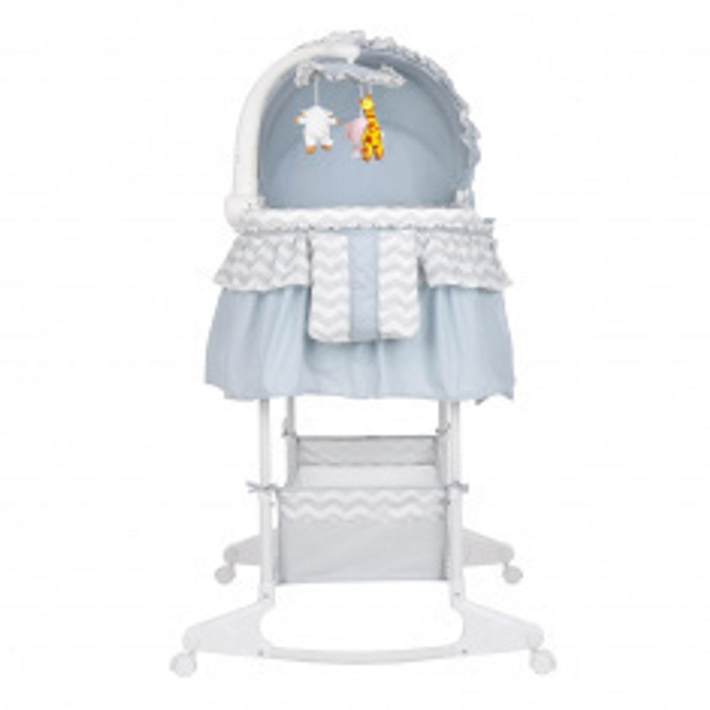 PITUSO КОЛЫБЕЛЬ 3 В 1 VIANA НА КОЛЁСАХ WAVE GREY/СЕРЫЙ