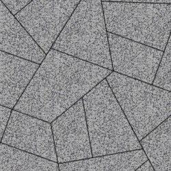 ГРАНИТНАЯ ТРОТУАРНАЯ ПЛИТКА ОРИГАМИ - Б.4.ФСМ.8 ГРАНИТ СЕРЫЙ С ЧЁРНЫМ, КОМПЛЕКТ ИЗ 6 ВИДОВ ПЛИТ