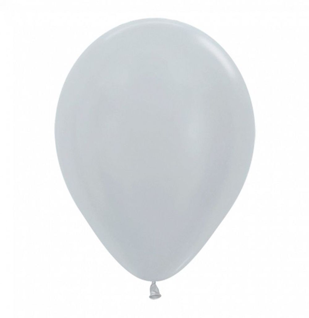 Шар (12"/30 см) Ассорти Де Люкс, Перламутр-Метал 50 шт.