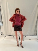 Мини из шелка шоколад