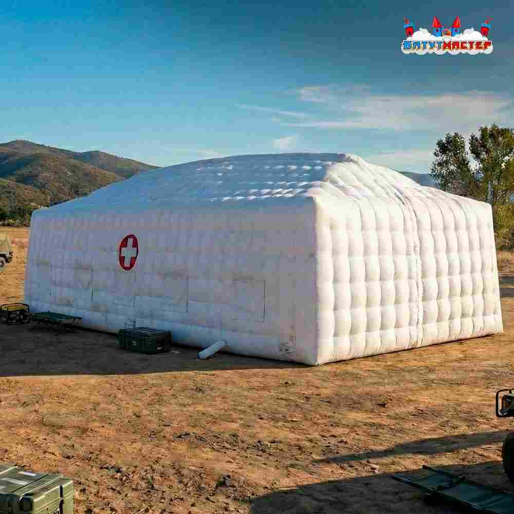 Модуль пневмокаркасный медицинский «МедПункт 24» из ПВХ, 25×10×4,5 м