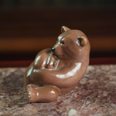 Фарфоровая фигурка «Бурый медвежонок»