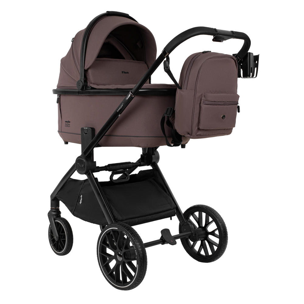 Коляска 2 в 1 Pituso Mayla Plus Devine Cocoa/Black