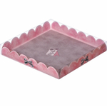 Коробка для кондитерских изделий с PVC-крышкой «Тебе», 21 × 21 × 3 см