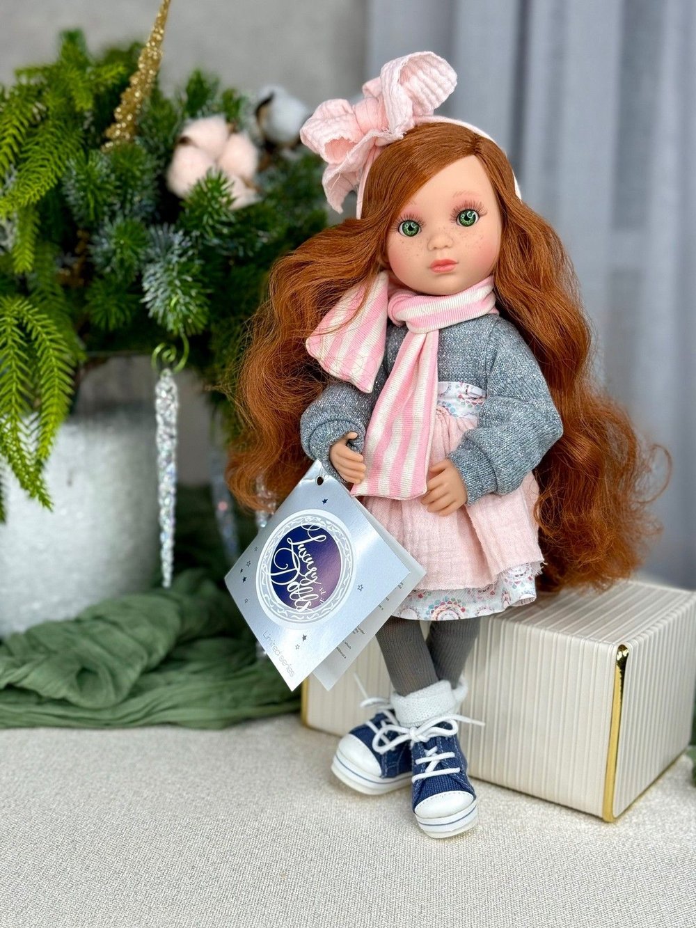 Кукла BERJUAN виниловая, шарнирная 35см Ева (5824)