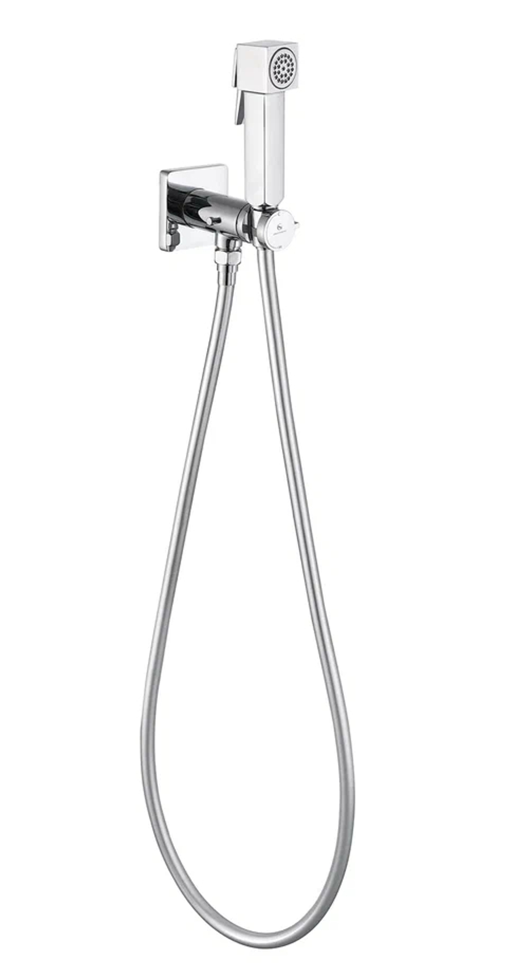 Смеситель Прогрессивный  встраиваемый с гигиеническим душем Grocenberg GB005CR Хром