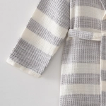 Вафельный халат Ikra | серый