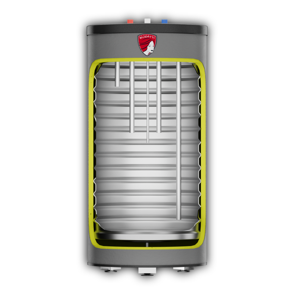 Бойлер косвенного нагрева Federica Bugatti 1500 Eco 180 литров с анодом (бак в водяной рубашке)