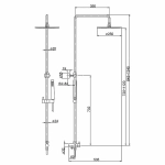 Душевая система PAINI RS T4 50CR191ART2P3 хром