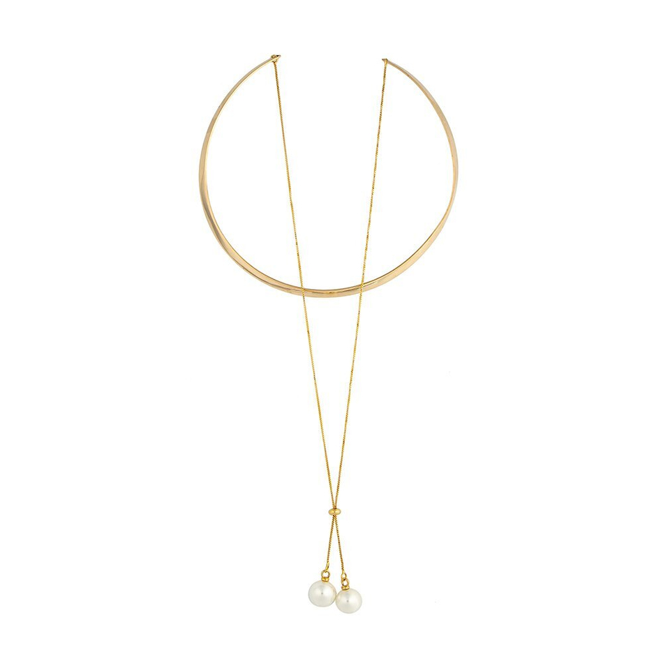Колье Possebon White Pearl B0501.1 BW/G