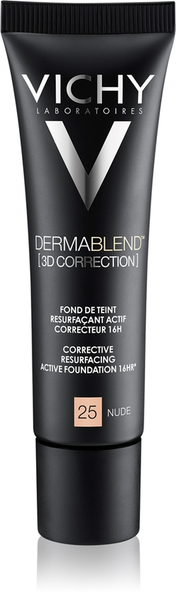 Vichy Dermablend 3D Correction - Корректирующий разглаживающий тональный крем с SPF 25, 30 ml