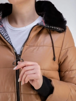 Пальто зимнее из натуральной кожи