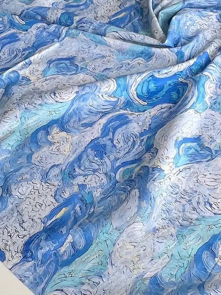 Ван Гог светлый , хлопок Handmade Fabrics 5