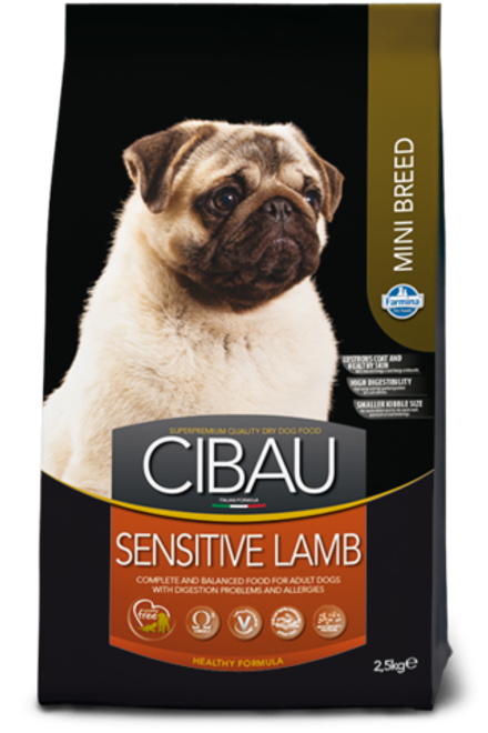 Farmina Cibau 800г Adult Sensitive Lamb Mini Breed Сухой корм для собак малых пород Ягненок