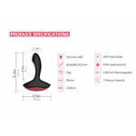 Массажер простаты с дистанционным управлением Solstice, 9.9х3.3 см