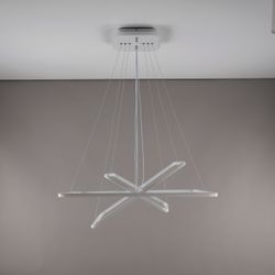 Citilux Неон Смарт CL731AK110E Умная подвесная люстра Белая