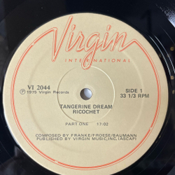 Винтажная виниловая пластинка LP Tangerine Dream Ricochet (USA 1981)