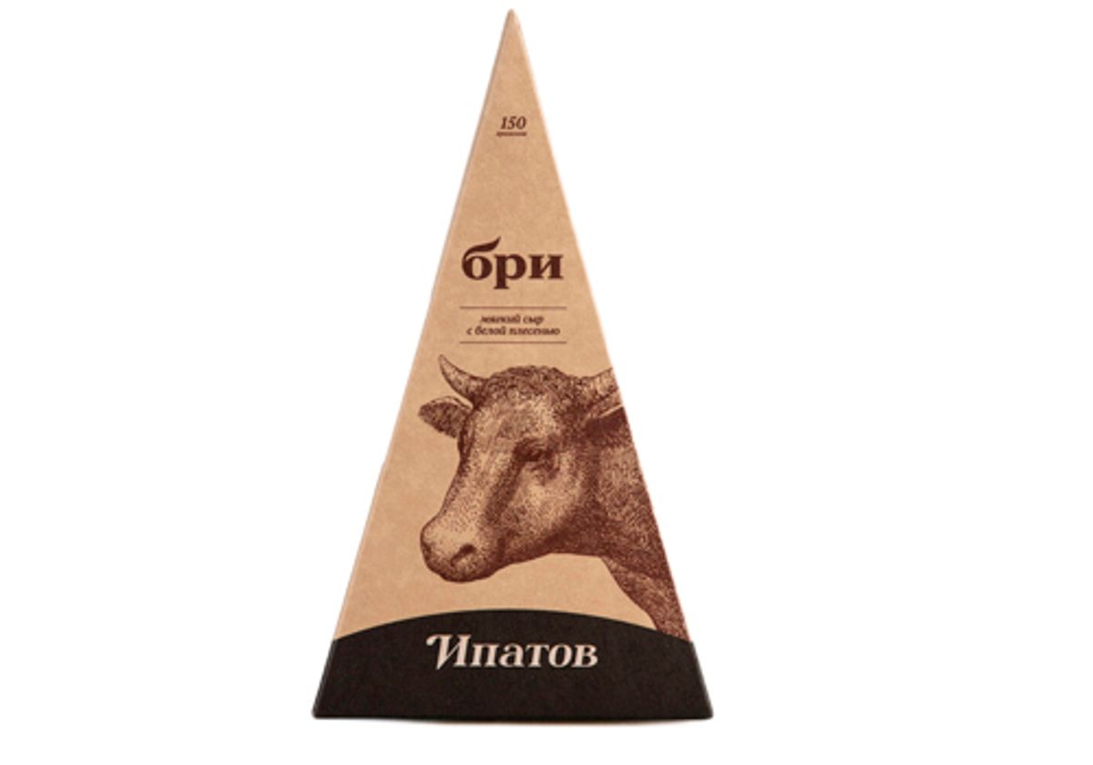 Сыр мягкий с белой плесенью Бри "Ипатов", 150г