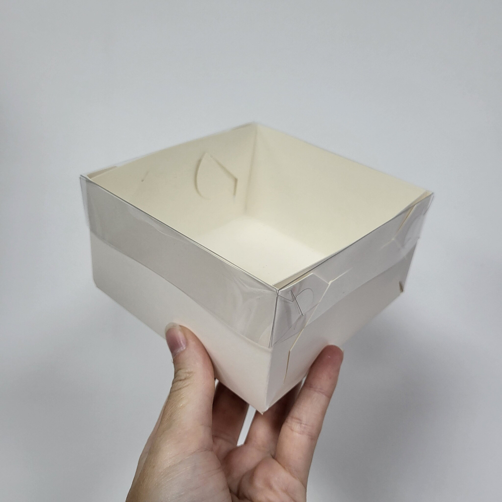 Коробка 12*12*6 см с прозрачной крышкой