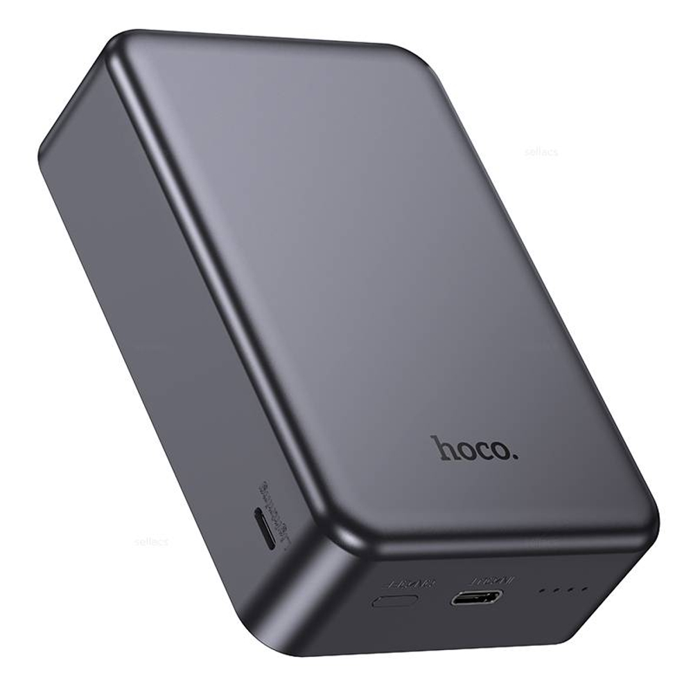 Портативный магнитный аккумулятор Hoco J160B 20000mAh PD20W (black)