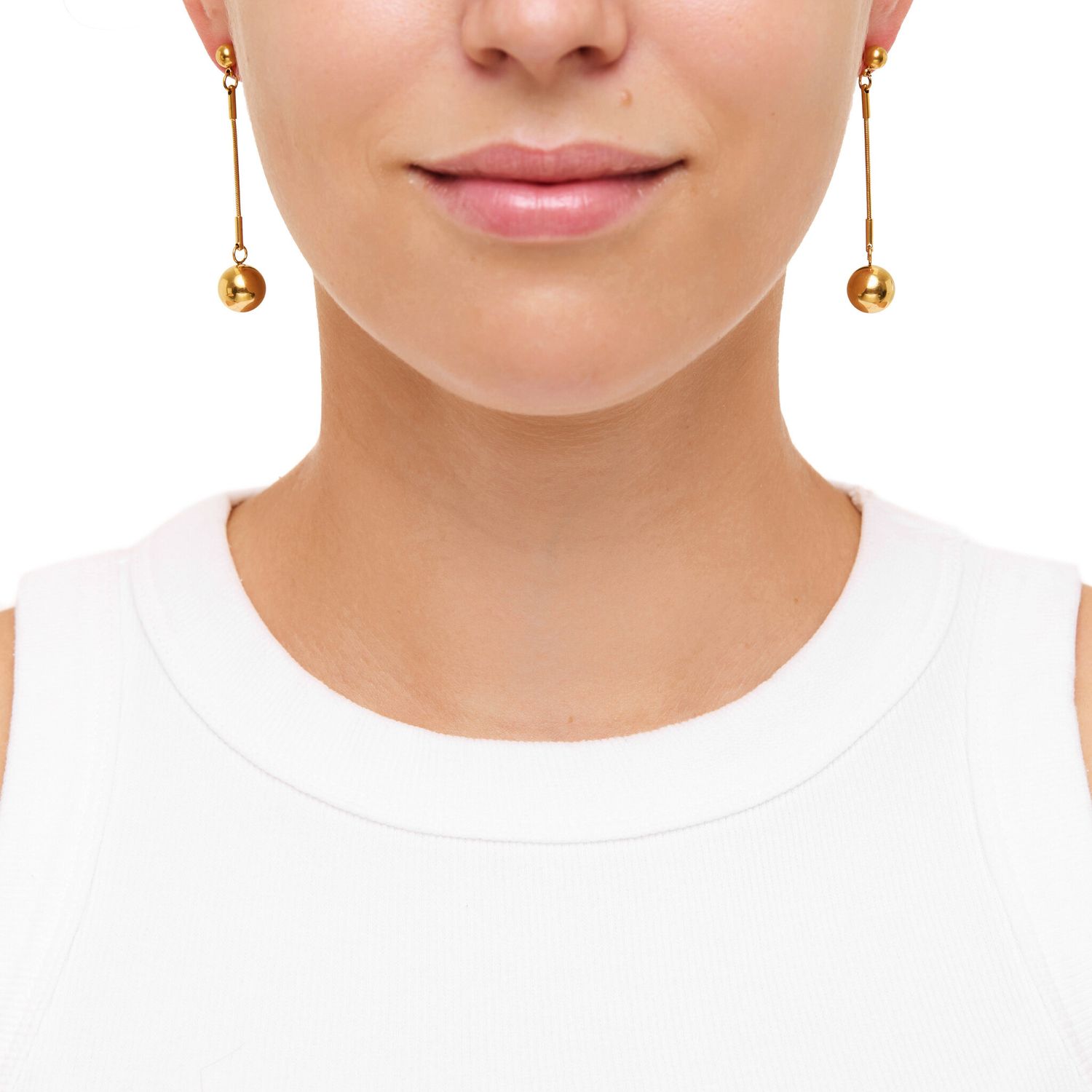 Серьги Pendant Ball Drop Earrings