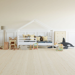 Кровать домик Альков, 90х190, из массива сосны, белая