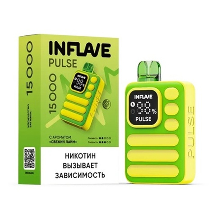 Inflave Pulse Свежий лайм 15000 затяжек 20мг (2%)