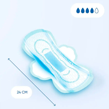 Прокладки гигиенические Sayuri Argentum+ супер 4 капли ультратонкие 24 см 9 шт