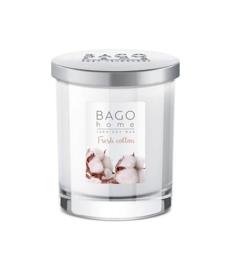 Свежий хлопок, ароматическая свеча, Bago home