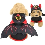 Кофта - толстовка с капюшоном для собак мелких пород «Летучая мышь», размер М (44*30*26см)