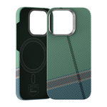 Кевларовый чехол MagSafe Benks ArmorAir PassionGreen для iPhone 16 Pro Тонкий чехол из арамидного волокна DuPont Kevlar плотностью 1500 ден