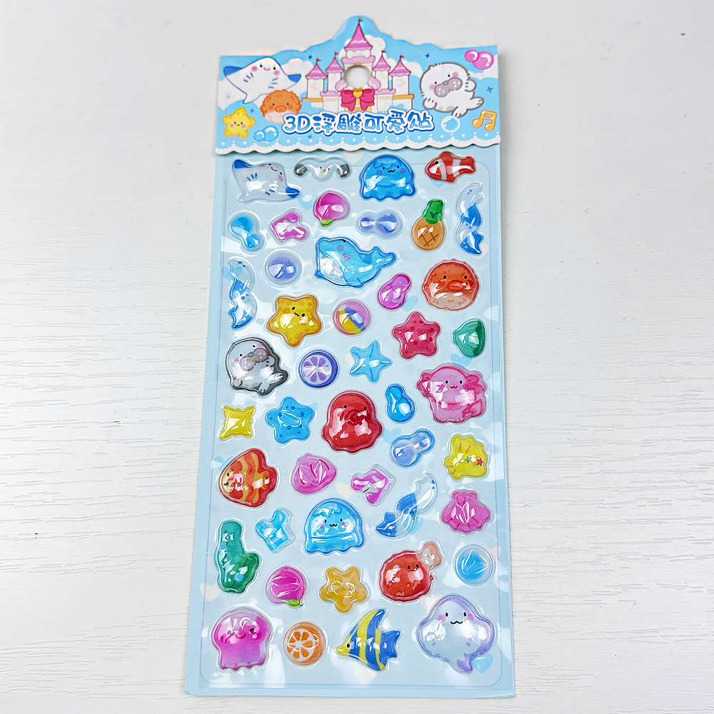 3D-наклейки Морские обитатели