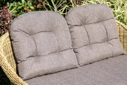 "Равенна" диван двухместный плетенный из ротанга, цвет соломенный
