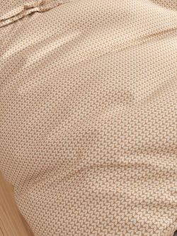 Наволочка комплект 2шт Сказка "Вязание на бежевом" 70х70 см, перкаль