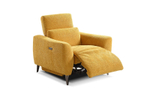 Кресло-реклайнер Lafayette желтое