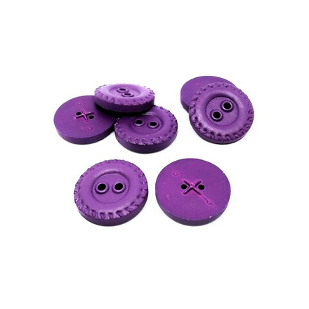Пуговицы №840, 2пр, 32мм, цв.пурпурный ( LF 0978)