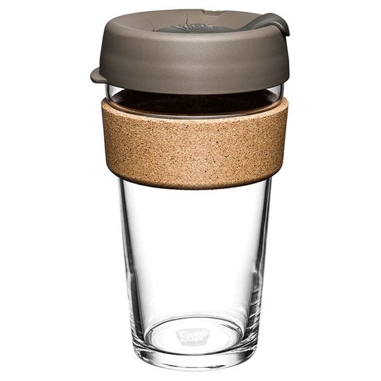 Кружка стеклянная KeepCup Brew Cork Latte 454 мл