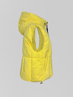 Жилетка YLL 93107 однотонная на молнии с капюшоном