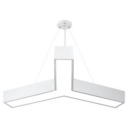 Светильник LED ЭРА Geometria SPO-142-W-40K-044 Igrek 44Вт 4000K 3500Лм IP40 800*80 белый подвесной драйвер внутри | Декоративные светильники Geometria