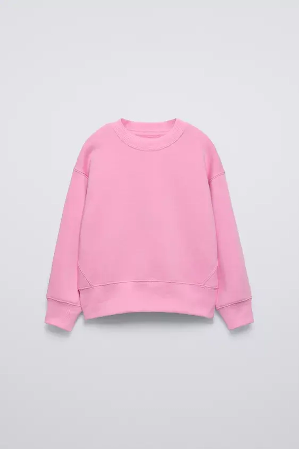 ZARA ОДНОТОННАЯ ТОЛСТОВКА, РОЗОВЫЙ