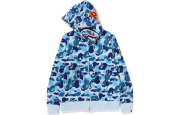 A Bathing Ape Abc Camo Shark Ponr Full Zip Худи